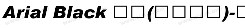 Arial Black 黑体(西里尔文)字体转换